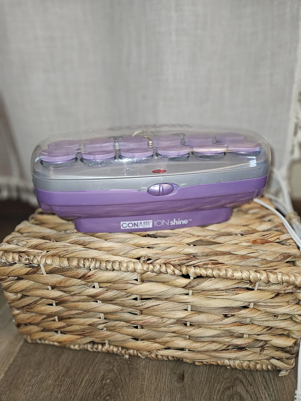 Conair Ion Shine Hot Rollers Set - Purple, Clean Works Well